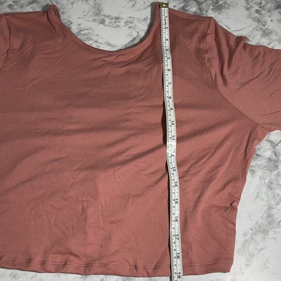 FASHION NOVA Anisa Open Back Long Sleeve Rose Top Size 2X - Picture 4 of 11